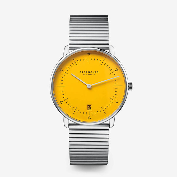 Herrenuhr NAOS Edition Bauhaus II gelb
