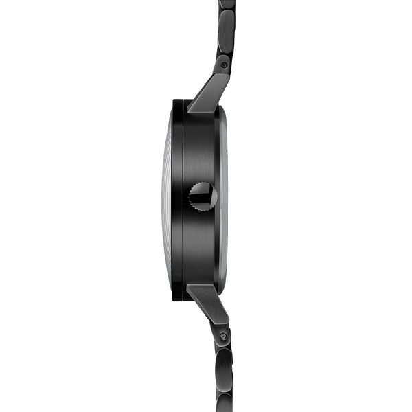 Herrenuhr TOPOGRAPH schwarz mit Metallband