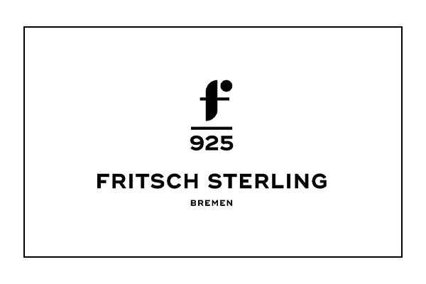 Fritsch Sterling Ohrhänger 925/- Silber Peach Topas